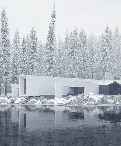 Sergey Makhno, Snow Cabin, Concrete Buildings, Famous Interior Designers, Japanese Minimalism, Modern Contemporary Style, Skyfall, Minimalist Architecture, Ex Machina