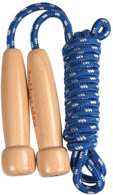 Amazon.com : Jump Rope Kids, Adjustable Wooden Handle Skipping Rope Best for Boys and Girls Fitness Training/Exercise/Outdoor Activity Fun Toy : Sports & Outdoors Heart Exercise, Yoga Ball, Skipping Rope, How To Make Rope, Boys Playing, Jump Rope, Outdoor Activity, Outdoor Ideas, Cotton Lights