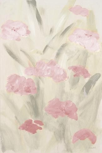 size: 18x12in Art Print: Calm Flowers II by Lanie Loreth : Blush Pink Poster, Dorm Poster Wall Art Prints, Pink Flower Poster, Light Pink Prints, Pink Poster Prints, Cute Wall Prints, Grey Posters, Calm Flowers, Pink Wall Prints