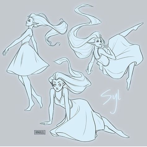 Art Reference Poses Floating, Female Ghost Drawing, Ghost Base Pose, Ghost Body Base Drawing, Graceful Drawing Poses, Ghost Hair Drawing, Ghost Drawing Reference Pose, Ghost Poses Drawing, Floaty Poses Drawing