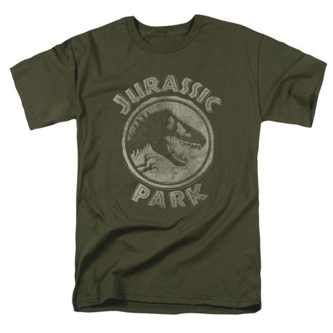 Jurassic Park Jp Stamp Short Sleeve Adult Tee Military Green T-Shirt-Medium Jurassic Park Tshirt, Jurassic Park Logo, Jurassic Park World, Tshirt Men, Disney Stars, Movie Shirts, Movie T Shirts, Jurassic Park, Military Green