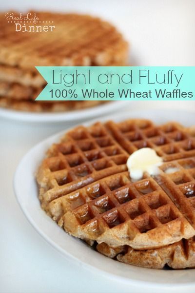 Wheat Waffles, Whole Wheat Waffles, Waffle Iron Recipes, Wheat Recipes, Waffle Recipe, What's For Breakfast, Waffle Recipes, Pancakes And Waffles, Breakfast Dishes