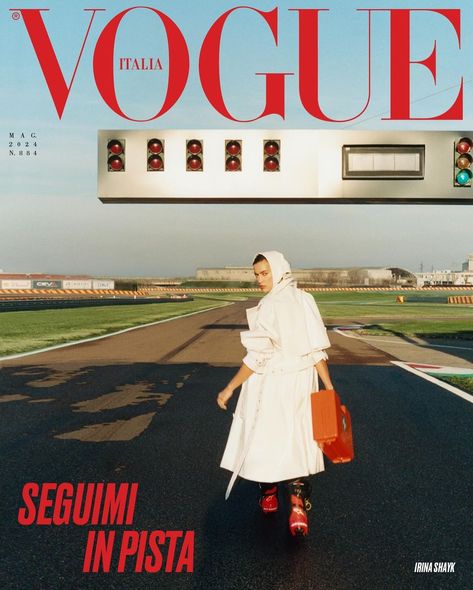 Back on track ….🏎️ Shot back in first week of January .. Finally is out my @vogueitalia cover .. THANK YOU everyone for making it… | Instagram Irina Shayk Street Style, Cover Of Vogue, Vogue Magazine Covers, Secret Location, Brand Campaign, Fashion Cover, Vogue Covers, Milano Fashion Week, Fashion Marketing