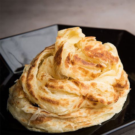 Roti Recipe Easy Step By Step, Roti Bread Recipe, Roti Prata Recipe, Prata Recipe, Roti Recipe Easy, Roti Canai Recipe, Hindi Recipes, Thai Breakfast, Penang Food