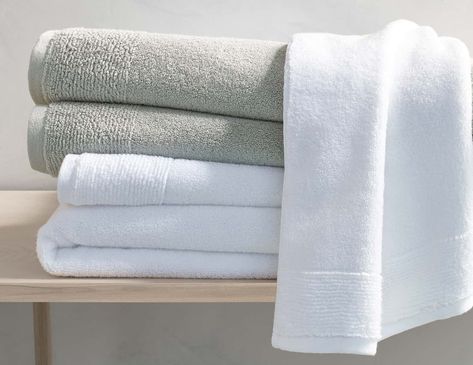 Editor's Pick: Kassatex Kyoto Bamboo Towels Terry Robe, Bamboo Towels, Towel Collection, Bath Sheets, The Plaza, White Towels, Linen Closet, Towels Design, Bedding Shop