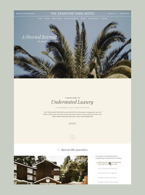 Brand Development, Website Design, and Collateral Design for The Stanford Park Hotel — Saturday Studio | Graphic Design, Branding Agency, Logo Design, Web Design | Charleston, SC Branding Agency Logo, Hotel Website Design, Luxury Website, Agency Logo, Collateral Design, Shopify Website Design, Hotel Website, Hotel Branding, Travel Brand