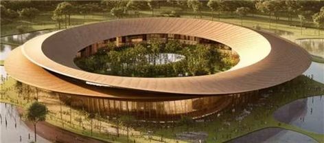 Roof For Circular Building, Round House Design, Circle Architecture, Bridges Architecture, Site Plan Design, Folding Architecture, Clubhouse Design, Circular Buildings, Galleries Architecture