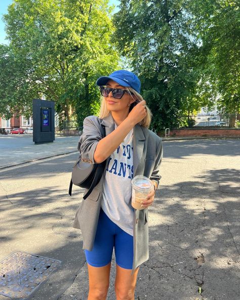 All Posts • Instagram Bike Shorts Outfit, Outfits Hot, Blue Bike, Girl Walk, Nyc Outfits, Coffee Run, Nashville Outfits, Walking Exercise, Shorts Outfit