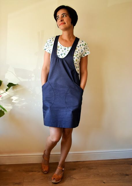 York Pinafore Helens Closet, Pinafore Dress Pattern Free, York Pinafore, Pinafore Sewing Pattern, Tank Tops For Summer, Pinafore Dress Pattern, Pinafore Pattern, Spring Sewing, Tops For Summer