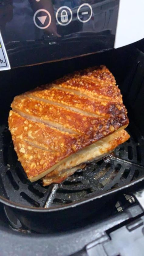 Roasted Pork Belly Recipe, Pork Belly Roast, Air Fryer Recipes Pork, Pork Belly Recipes Crispy, Roast Pork Belly, Air Fryer Recipes Snacks, Perfect Roast, Air Fryer Cooking Times, Cooks Air Fryer