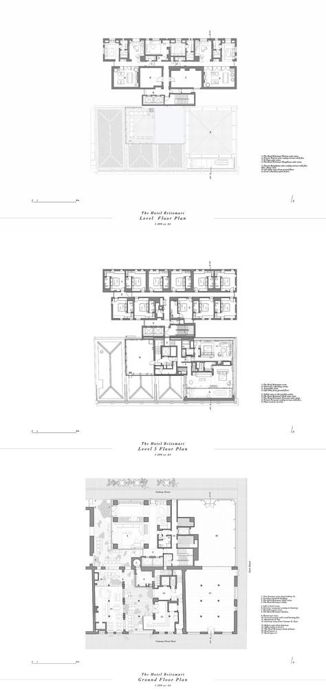 The Hotel Britomart / Cheshire Architects | ArchDaily Hotel Britomart, Cheshire Architects, Mercer Hotel, Clay Bricks, Timber Cabin, Hotel Floor, Hotel Plan, Contemporary Building, Hotel Building