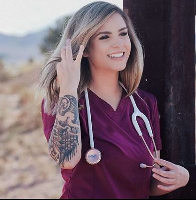 Healthcare Worker Tattoo, Nurse Half Sleeve Tattoo, Nurse Sleeve Tattoo, Tattooed Nurse, Black Nurses With Tattoos, Nurses With Tattoos, Medical Tattoo Nurse, Nurse Tattoo, Becoming A Nurse