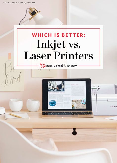 Pros & Cons for Home Use: Inkjet vs. Laser Printers | Apartment Therapy Best Inkjet Printer, Best Laser Printer, Workspace Ideas, Laser Beam, Best Printers, Gadgets And Gizmos, Inkjet Printing, Printing Business, Laser Printer