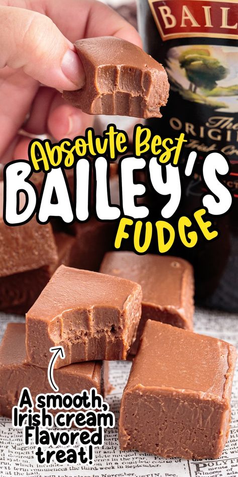 Fudge Business, Baileys Fudge, Gingerbread Fudge, Eggnog Fudge, Holiday Fudge, Fudge Dessert, Chocolate Baileys, Snickers Candy, Baileys Recipes