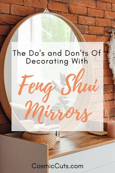 Feng Shui Bedroom Mirror, Mirrors In Living Room Ideas, Feng Shui House Layout, Mirror Feng Shui, Mirror Above Couch, Feng Shui Mirrors, Feng Shui Bathroom, Room Feng Shui, Feng Shui Rules