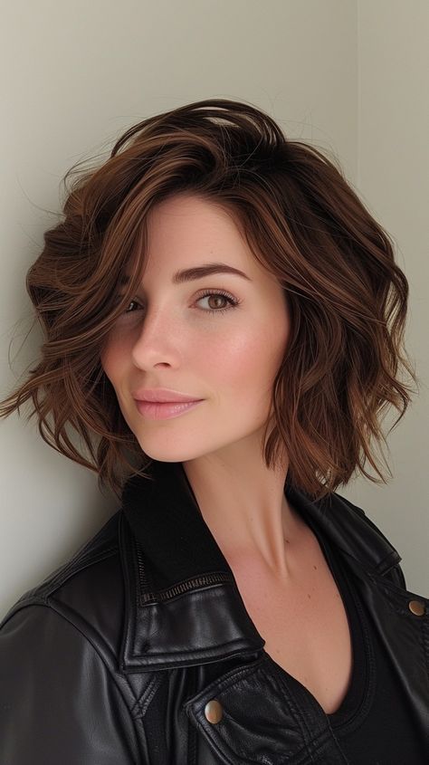 Oval Face Haircuts, Oval Face Hairstyles, Hair Inspiration Short, Oval Face, Short Wavy Hair, Penteado Cabelo Curto, Oval Faces, Bobs Haircuts, Wavy Hair