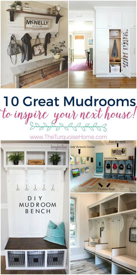 10 Great Mudroom Ideas to Inspire your Next House!! Landing Station Ideas, Small Laundry Room Accent Wall Ideas, Build In Mudroom, Landing Zone Ideas, Drop Zone Ideas Entryway Farmhouse, Garage Drop Zone Ideas Diy, Drop Zone Diy, Landing Zone Entryway, Sunroom Entryway Ideas