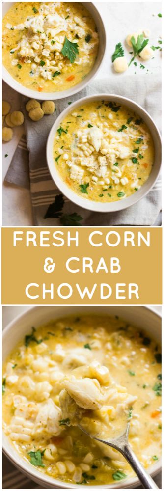 Corn And Crab Chowder, Crab And Corn Chowder, Crab Chowder, Soup Crockpot, Lump Crab, Crab Soup, Corn Chowder Recipe, Chowder Soup, Corn Soup