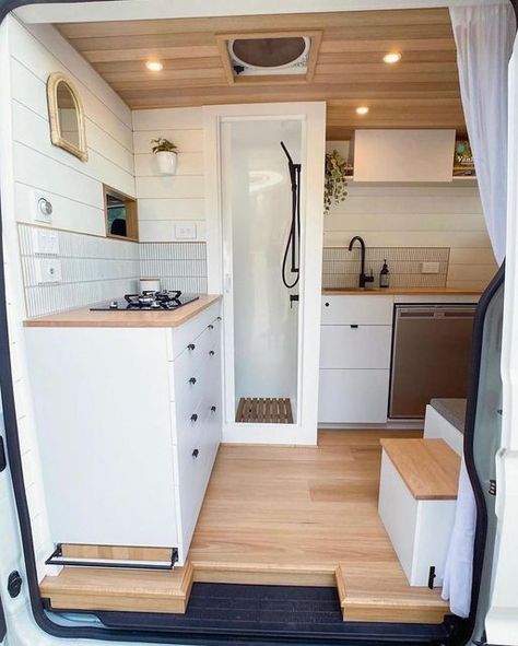 Vanlife Sell Campers For Sale on Instagram: "SIMPLE & CLEAN.  Many complain that most van conversions are bright and white, however it when take a step back it is so easy to see why! We love this stunning light design from @openroadcampervans 👏  Want to build your own unique design? Click the link in our page bio to find all the information you need!  #vanlifeaustralia #vanlifeadventures #vanrental #vanhire #glamping #campinginstyle #vwcrafter #vwcrafterconversion #brightandbold #interiordesign" Sale On Instagram, Vans Hi, Van Conversions, Vw Crafter, Campers For Sale, Take A Step Back, Light Design, Van Conversion, Step Back