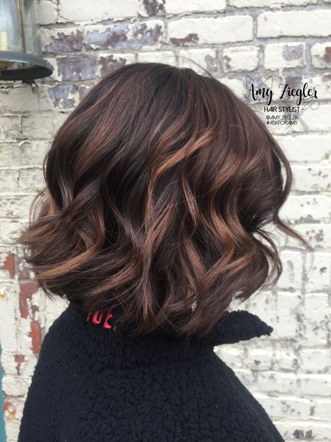 Balayage Hair With Fringe, Short Balayage Hair, Hair With Fringe, Short Balayage, Balayage Bob, Short Ombre Hair, Short Dark Hair, Long To Short Hair, Brunette Balayage Hair