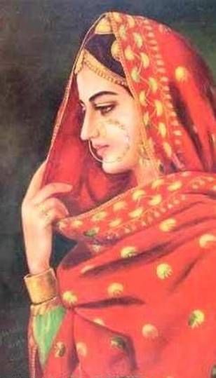 heer Punjab Culture, Room Frames, Rajasthani Painting, Punjabi Culture, Boho Art Drawings, Indian Art Gallery, Latest Designer Sarees, Indian Painting, Female Art Painting