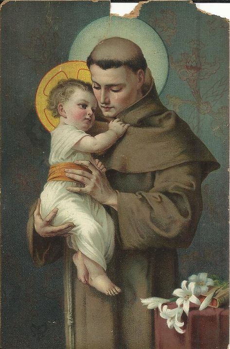 St Anthony Prayer, Saint Antonio, Saint Antony, Anthony Of Padua, St Anthony's, Simpsons Drawings, Saint Anthony Of Padua, Santo Antonio, Folk Magic