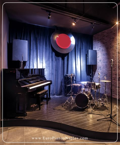 For a “jam session” room, or amateur studio in the basement of the house, sometimes a little upright piano, a drum kit, and a mic for that crooner in the family is all you need.  If you want playback, don’t forget to add some speakers!