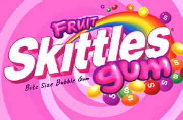 In this logotype the words fruit and gum is in bubble letters. i think this works for this logotype to show that it is gum and not just regualr skittles. Phone Text Message, Starbucks Design, Candy Logo, Diy Fluffy Slime, Junk Food Snacks, Diy Body Scrub, Fluffy Slime, Bubble Letters, Diy Body