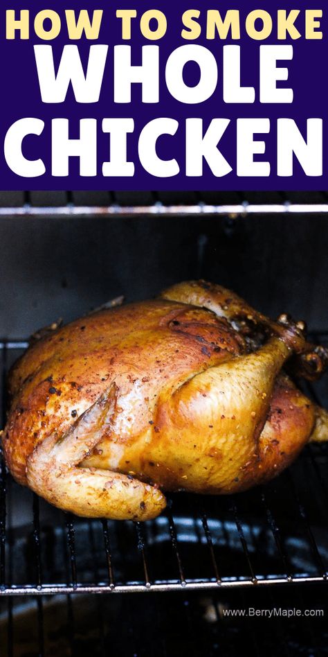 Smoker Recipes Chicken, Smoked Chicken Quarters, Smoked Chicken Recipes, Smoked Whole Chicken, Masterbuilt Smoker, Smoker Recipes Electric, Chicken Quarters, Cooking Whole Chicken, Charcoal Smoker