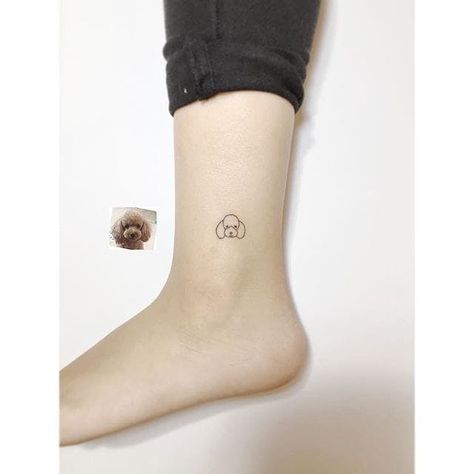 Poodle Tattoo, Playground Tattoo, Ruin My Life, Pets And Owners, Dog Memorial Tattoos, Cute Tiny Tattoos, Memorial Tattoos, Book Tattoo, Dog Tattoo