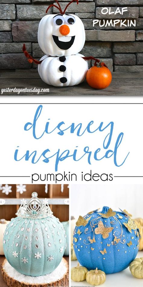 Pumpkin Painting Ideas Disney, Painting Ideas Disney, Elsa Pumpkin, Olaf Pumpkin, Disney Pumpkin Painting, Pumkin Decoration, Types Of Pumpkins, Disney Pumpkin, Pumpkin Painting Ideas