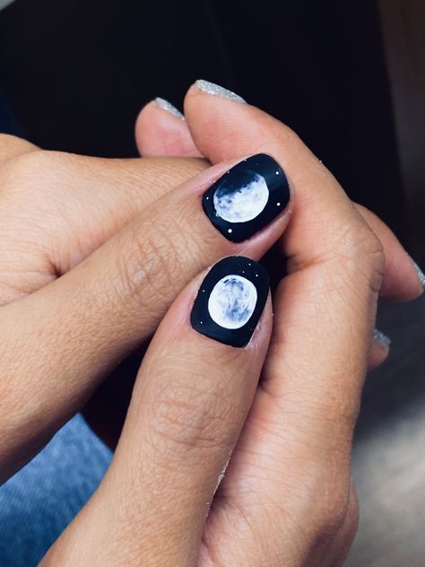 Gel nails, short nails, full moon, matt nails, matt gel manicure Full Moon Nail Art, Full Moon Nails, Gel Nails Short Nails, Gel Nails Short, Moon Nail Art, Matt Nails, Moon Nails, Nails Short, Nail Art Inspiration