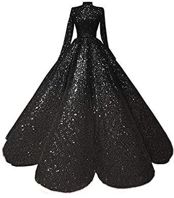 Ball Gowns Sweet 16, Gown For Wedding, Sequin Ball Gown, Black Wedding Gowns, Long Sleeve Ball Gowns, Formal Prom Dress, Bridal Dresses Pakistan, Long Sleeve Prom, Princess Ball Gowns