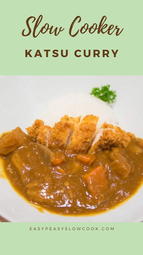 Slow Cooker Katsu Curry Slow Cooker Japanese Curry, Japanese Curry Udon, Katsu Curry Sauce, Crockpot Dairy Free, Tastiest Recipes, Slow Cooker Curry Recipes, Slow Cooker Curry, Curry Udon, Katsu Curry