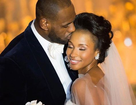 LeBron And Savannah James Celebrate Wedding Anniversary, Share Never-Before-Seen Photos From Their Big Day Lebron James Wedding, Lebron James And Wife, Savannah James, Lebron James Family, Wedding Photo Sharing, 8th Wedding Anniversary, Weddings By Color, King James, Black Love