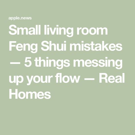 Small living room Feng Shui mistakes — 5 things messing up your flow — Real Homes Fung Shway Living Room, Small Living Room Feng Shui, Feng Shui Studio Apartment, Feng Shui Mirror Placement Living Rooms, Feng Shui Small Living Room, Feng Shui Living Room Layout, Feng Shui Studio, Living Room Feng Shui, Feng Shui Dining Room