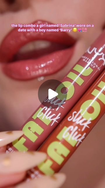 Superdrug on Instagram: "✨Slick lips in just 1 click! ✨ 
Fall in love with the NYX Professional Makeup Fat Oil Slick Click balm that delivers a non-sticky, high-shine every time. Slick so addictive, you’ll wanna keep clickin’! 💋 

Click on the product tag below to shop!

Shades used:  Going Viral & Hits Different

#superdrug #NYX #lipcombo" Nyx Fat Oil Slick Click, Nyx Fat Lip Oil, Fat Lip Oil, Nyx Fat Oil, Fat Oil, Fall Lipstick, Chinese Makeup, Makeup Secret, Hits Different