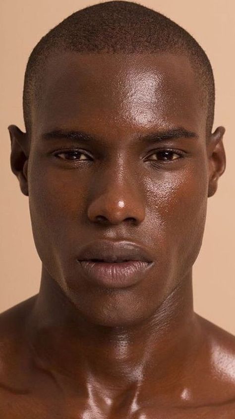 Dark Skinned Black Women, Atesh Salih, Faces Male, Male Model Face, Black Male Models, Male Faces, Face Drawing Reference, Brazilian Model, Face References