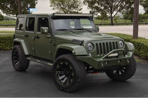 Jeep Wrangler Army Green, Jeep Army Green, Green Jeep Wrangler, Beginner Motorcycle, 2017 Jeep Wrangler Unlimited, Green Jeep, Jeep Wrangler For Sale, Custom Jeep Wrangler, Cars Jeep