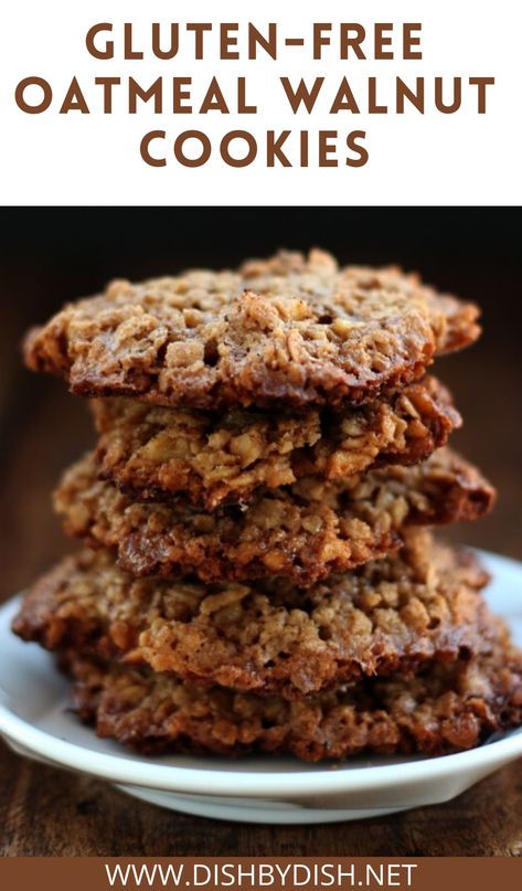 These cookies remind me of the time when I’d first embraced the idea of blogging, when baking was still foreign to me. They remind of first steps, whether it be a big leap or a tiny tip-toe, and the idea of courage and being open to new experiences. | chewy oatmeal walnut cookies | easy oatmeal walnut cookies | healthy oatmeal walnut cookies | oatmeal cookies | oatmeal recipes | gluten free recipes #glutenfreerecipes #oatmealcookies Walnut Flour Cookies, Oatmeal Walnut Cookies, Walnut Flour, Walnut Cookie Recipes, Quick And Easy Sweet Treats, Cookies Oatmeal, Gluten Free Recipes For Kids, Fancy Desserts Recipes, Cookies Healthy