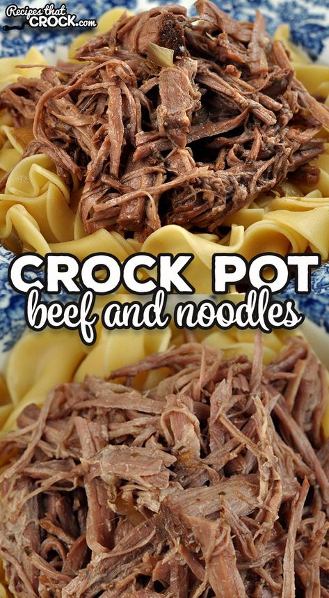 Mmm…beef and noodles...just like Mom and Gramma made them. Want the taste of Gramma’s roast over top of a bed of noodles and/or mashed potatoes? I have you covered with this Crock Pot Beef and Noodles. Yum! Noodles And Mashed Potatoes, Roast Beef Noodles, Crock Pot Beef And Noodles, Mississippi Beef, Beef And Noodles Crockpot, Chuck Roast Crock Pot Recipes, Roast Beef Crock Pot Recipes, Beef Tips And Noodles, Crock Pot Beef Tips