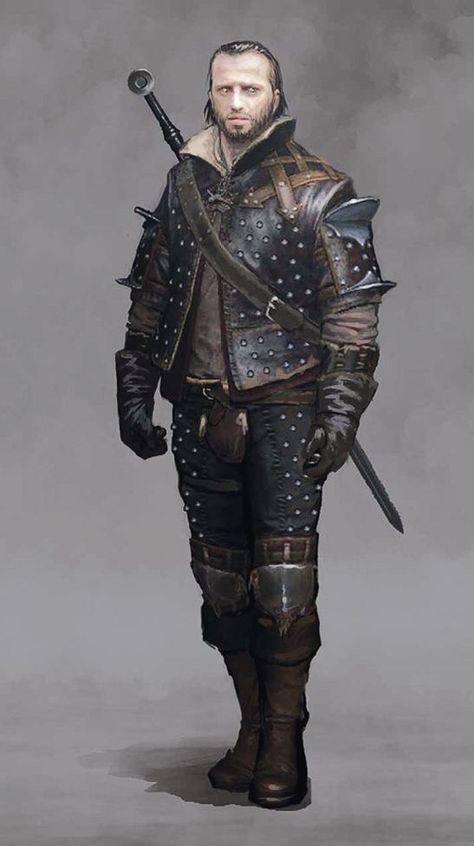 Lambert The Witcher, Concept Art Armor, Lambert Witcher, Studded Leather Armor, Witcher Armor, Witcher Series, Leather Armour, Blood Hunter, Witcher Art