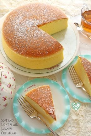 Resipi Kek, Japanese Cake, Japanese Cheesecake, Funnel Cake, Asian Desserts, Cookies Recipes, Piece Of Cake, Food Cakes, Trifle