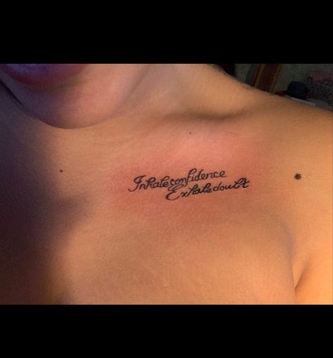 Inhale Confidence Exhale Doubt Tattoo, Doubt Tattoo, Inhale Confidence Exhale Doubt, Tattoo Quotes, Confidence, Tattoos, Quotes