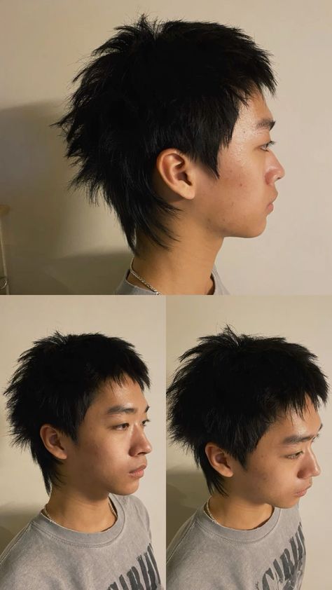 Spiky 2000s Hair Men, Spiky Messy Hair Men, 2000s Spikey Hair Men, Unique Haircuts Men, Short Hair Styles Guys, Sasuke Haircut, Asian Spiky Hair, Messy Hair Styles Men, Buzzcut Black Hair