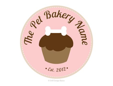 Dog Treat Labels, Dog Bakery Logo, Retro Logo Design, Dog Salon, Healthy Dog Treats Homemade, Dog Bakery, Pet Businesses, Design Basics, Dog Branding