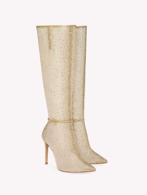 Luxury Shoes and Accessories for Women | Gianvito Rossi Nude High Heels Boots, Designer Thigh High Boots, Gianvito Rossi Boots, Shoe Ideas For Women, Cute Shoes Women, Cream Boots, Gold Boots, Shoes Heels Classy, Shoe Ideas