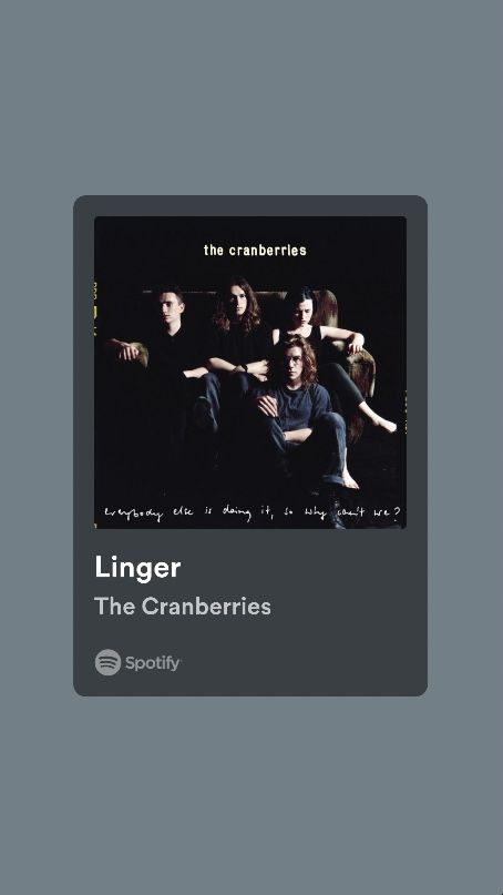 Linger By The Cranberries, Linger The Cranberries Aesthetic, Linger Cranberries, Cranberries Poster, Linger The Cranberries, Art Homework, Lyrics Spotify, The Cranberries, Wall Aesthetic