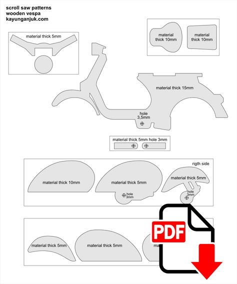 Wood Bike, Wooden Toys Design, Wooden Toy Cars, Wood Toys Plans, Scroll Saw Patterns Free, Scroll Saw Pattern, Wooden Toys Plans, Laser Cut Wood Crafts, Jigsaw Puzzles For Kids