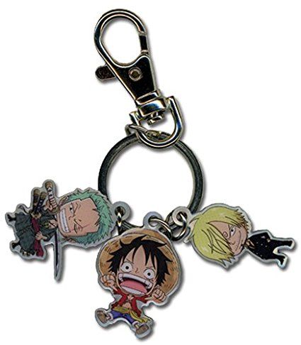 Great Eastern Entertainment One Piece Metal Keychain One Piece Luffy Zoro Sanji, One Piece Keychain, Monster Trio, Luffy Zoro Sanji, Zoro Luffy, Zoro Sanji, Luffy Zoro, Zoro One Piece, Anime Toys